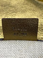 Gucci Studded Leather Shoulder Bag Olive Gold Hardware